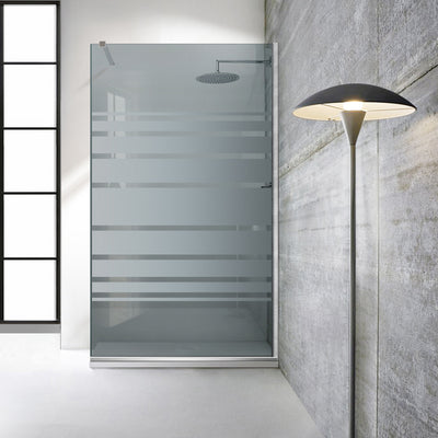 Zuhanyfal Walk-in, Zuhanyfal Rozsdamentes acél, #Szürke #Szürke