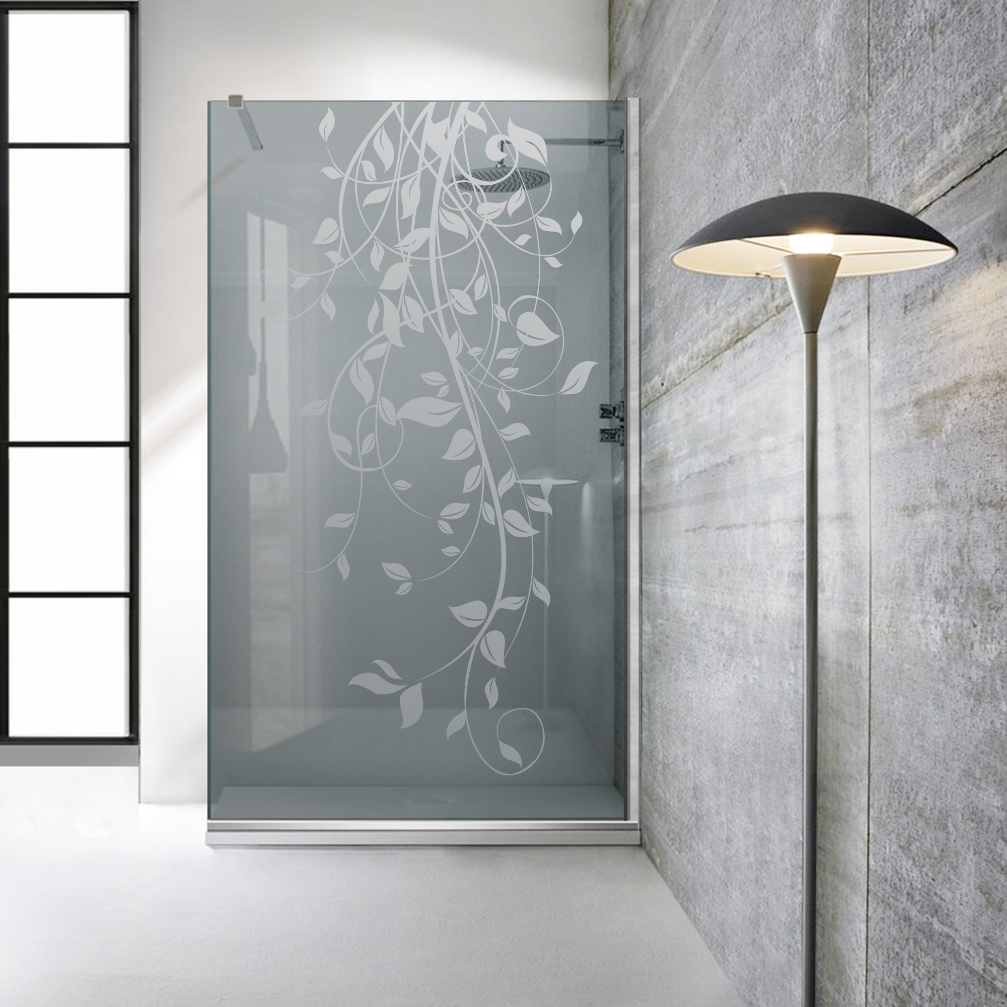 Zuhanyfal Walk-in, Zuhanyfal Rozsdamentes acél, #Szürke #Szürke