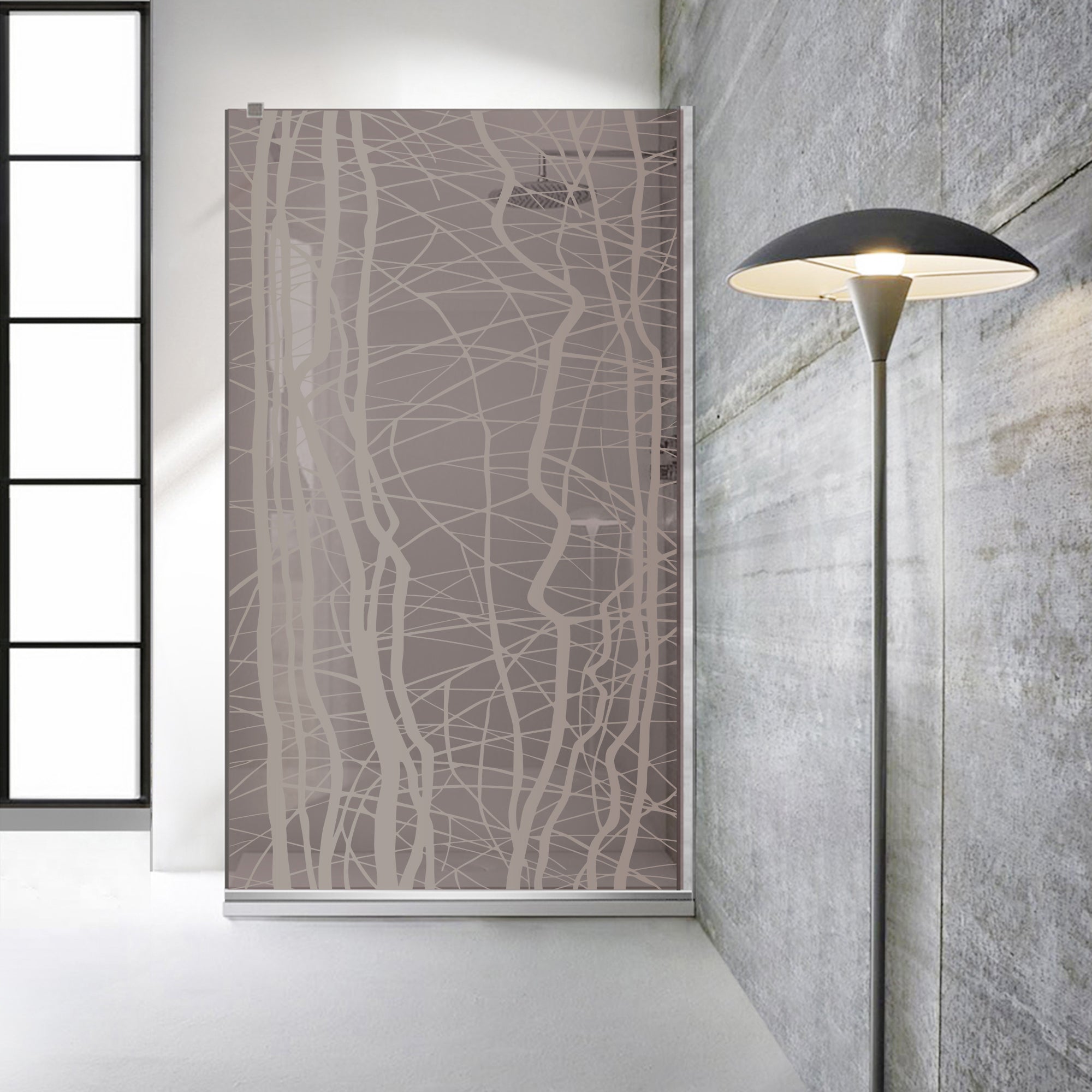 Zuhanyfal Walk-in, Zuhanyfal Rozsdamentes acél, #Bronz #Bronz