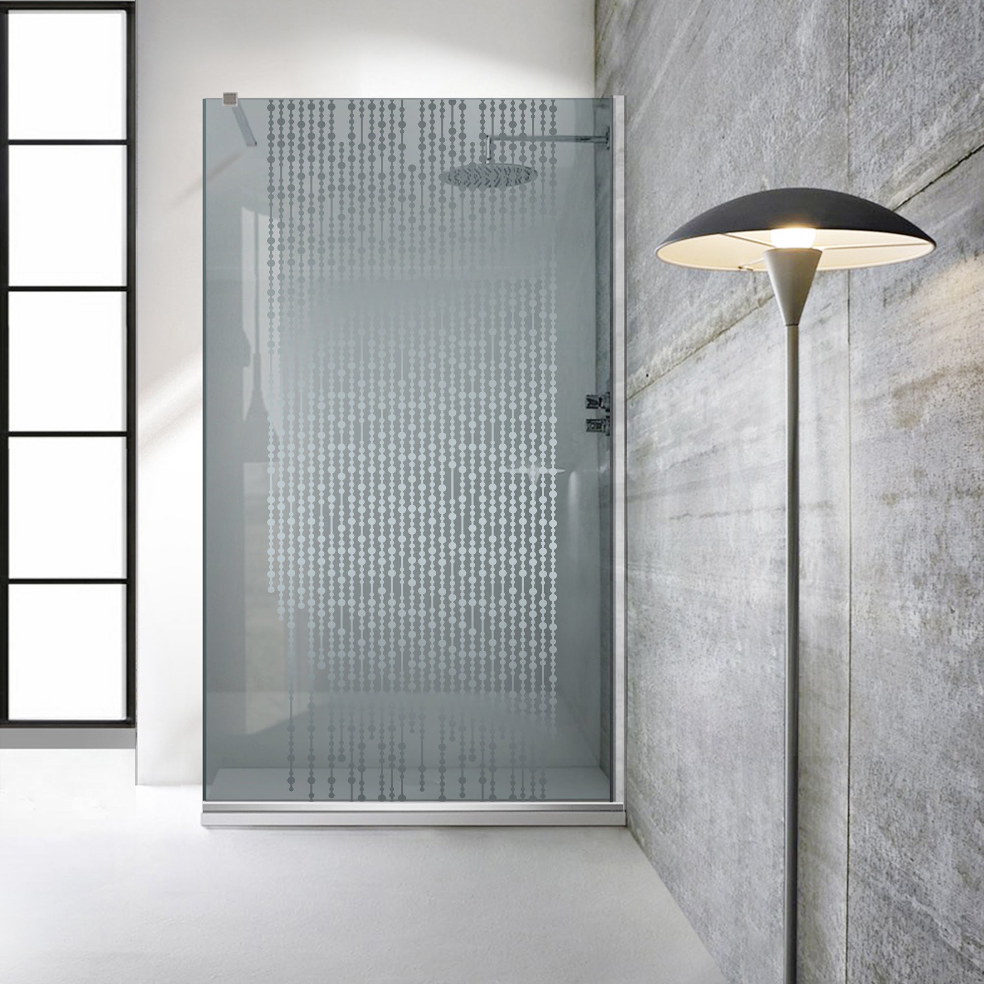 Zuhanyfal Walk-in, Zuhanyfal Rozsdamentes acél, #Szürke #Szürke