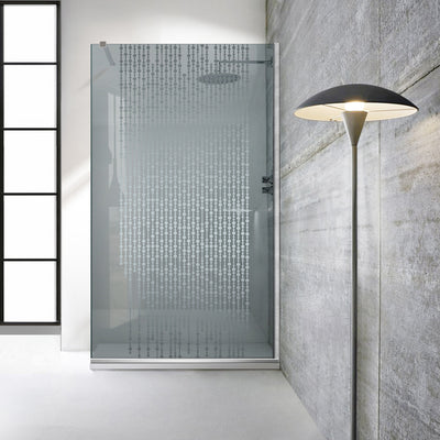 Zuhanyfal Walk-in, Zuhanyfal Rozsdamentes acél, #Szürke #Szürke