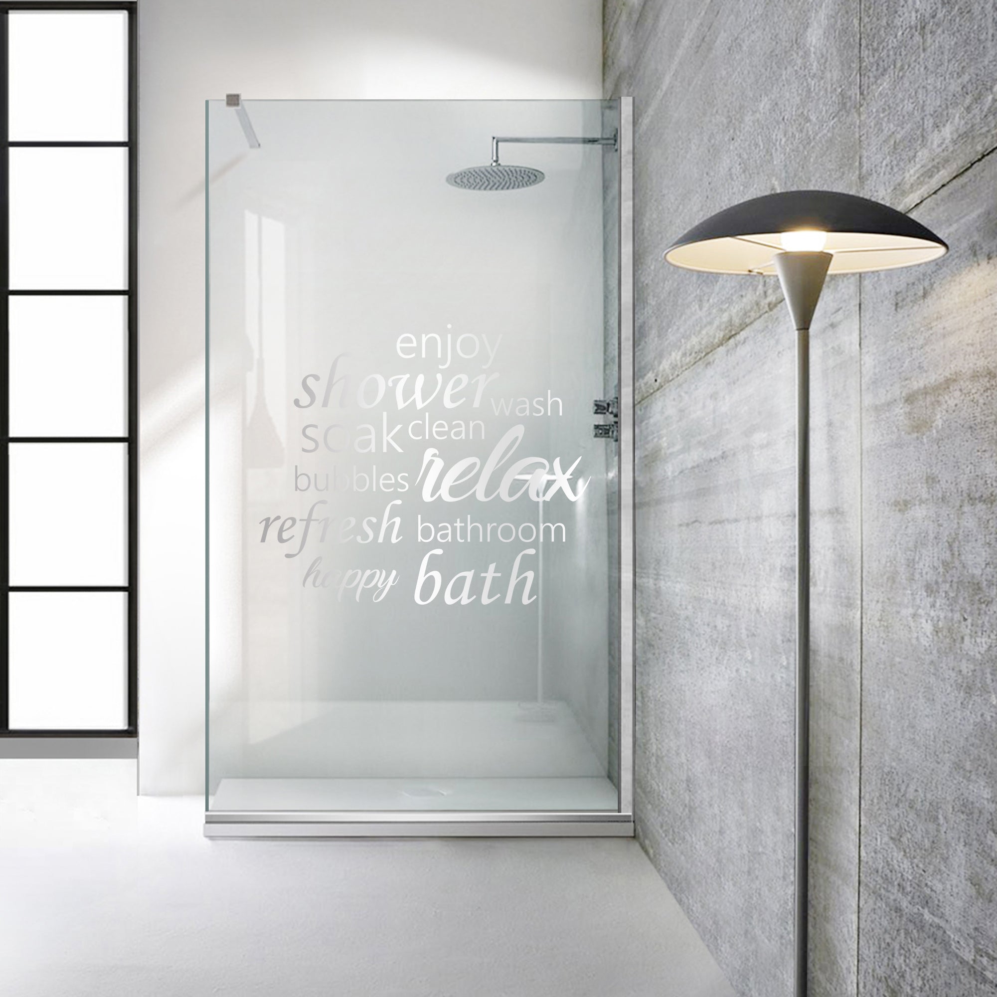 Zuhanyfal Walk-in, Zuhanyfal Rozsdamentes acél, #Átlátszó #Víztiszta