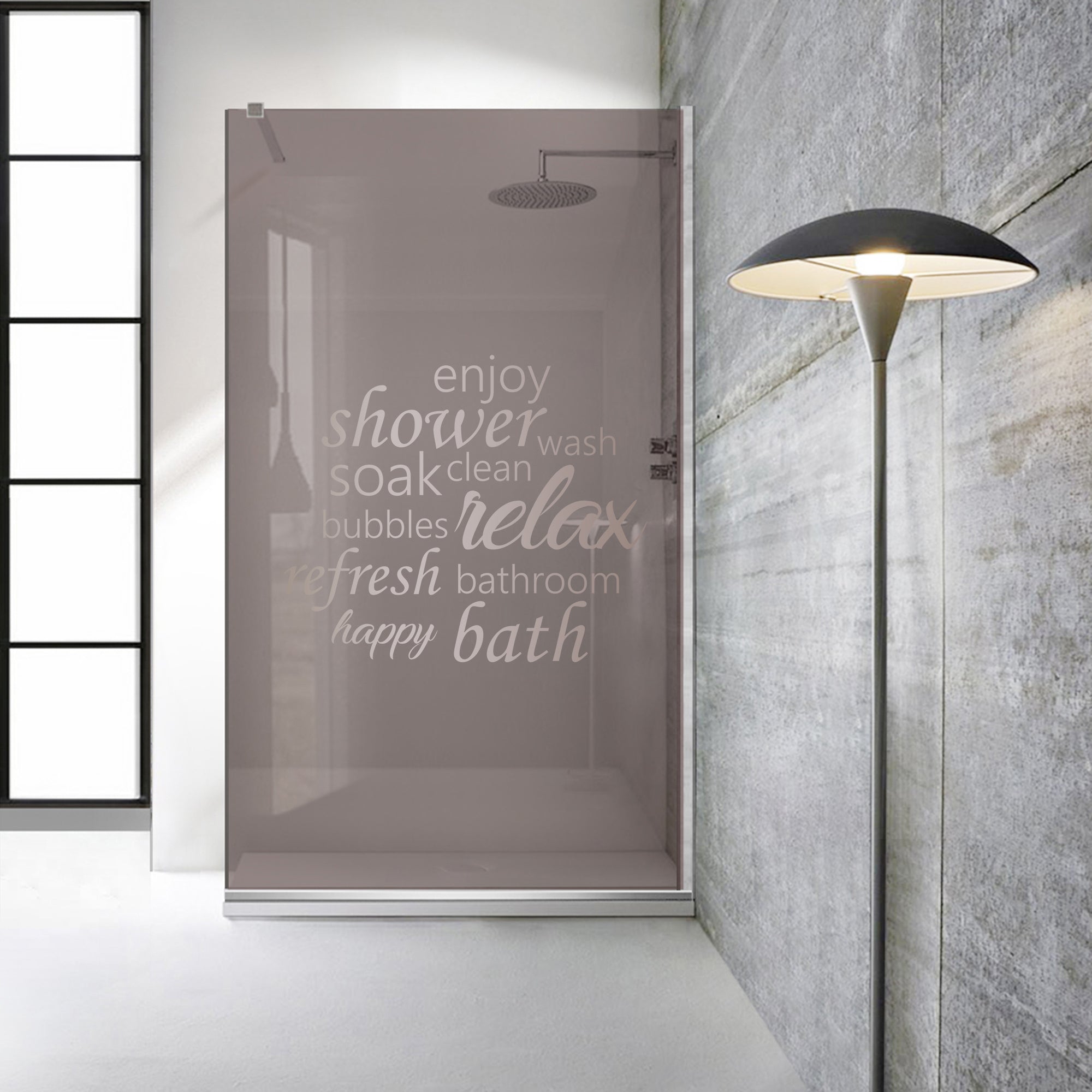 Zuhanyfal Walk-in, Zuhanyfal Rozsdamentes acél, #Bronz #Bronz