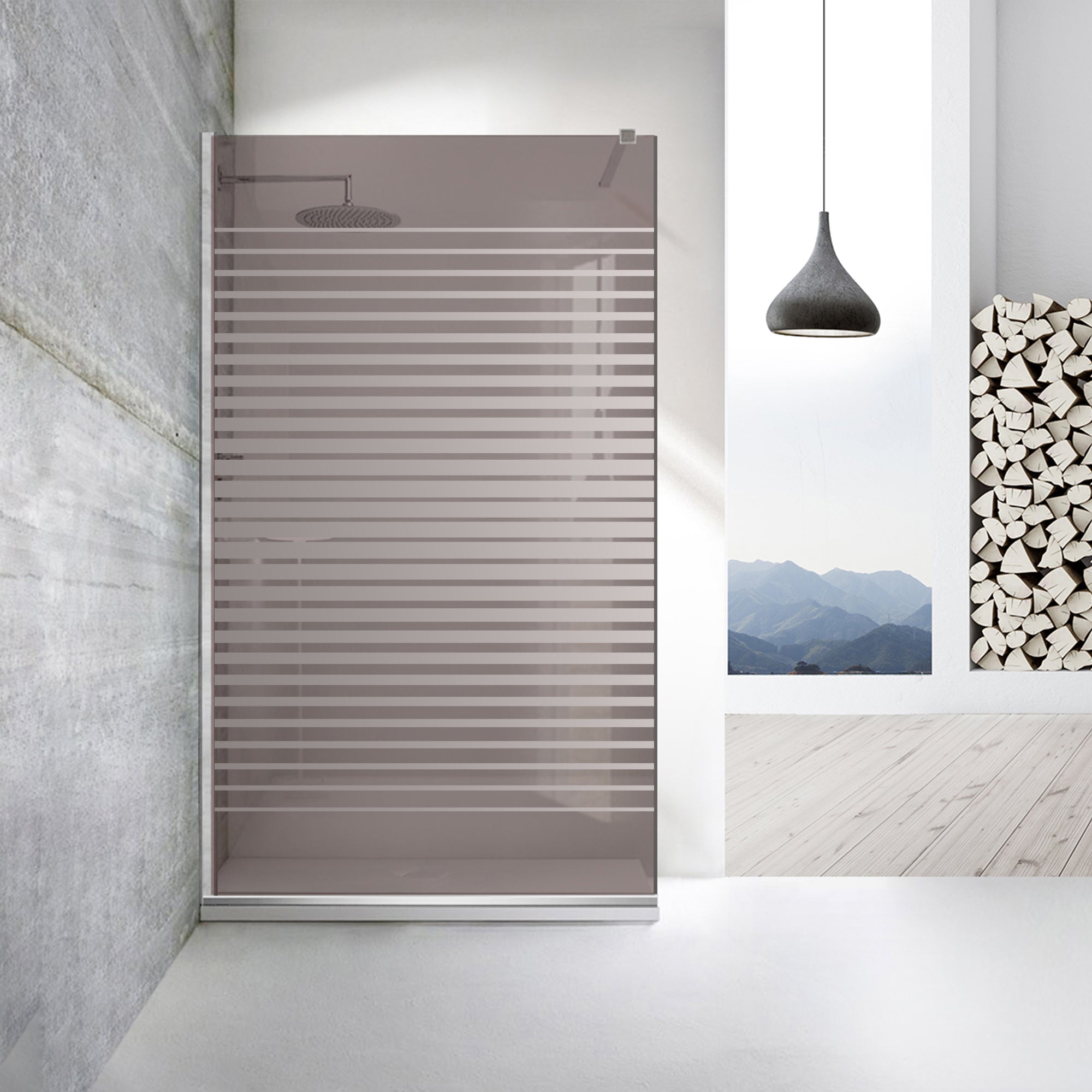 Zuhanyfal Walk-in, Zuhanyfal Rozsdamentes acél, #Bronz #Bronz