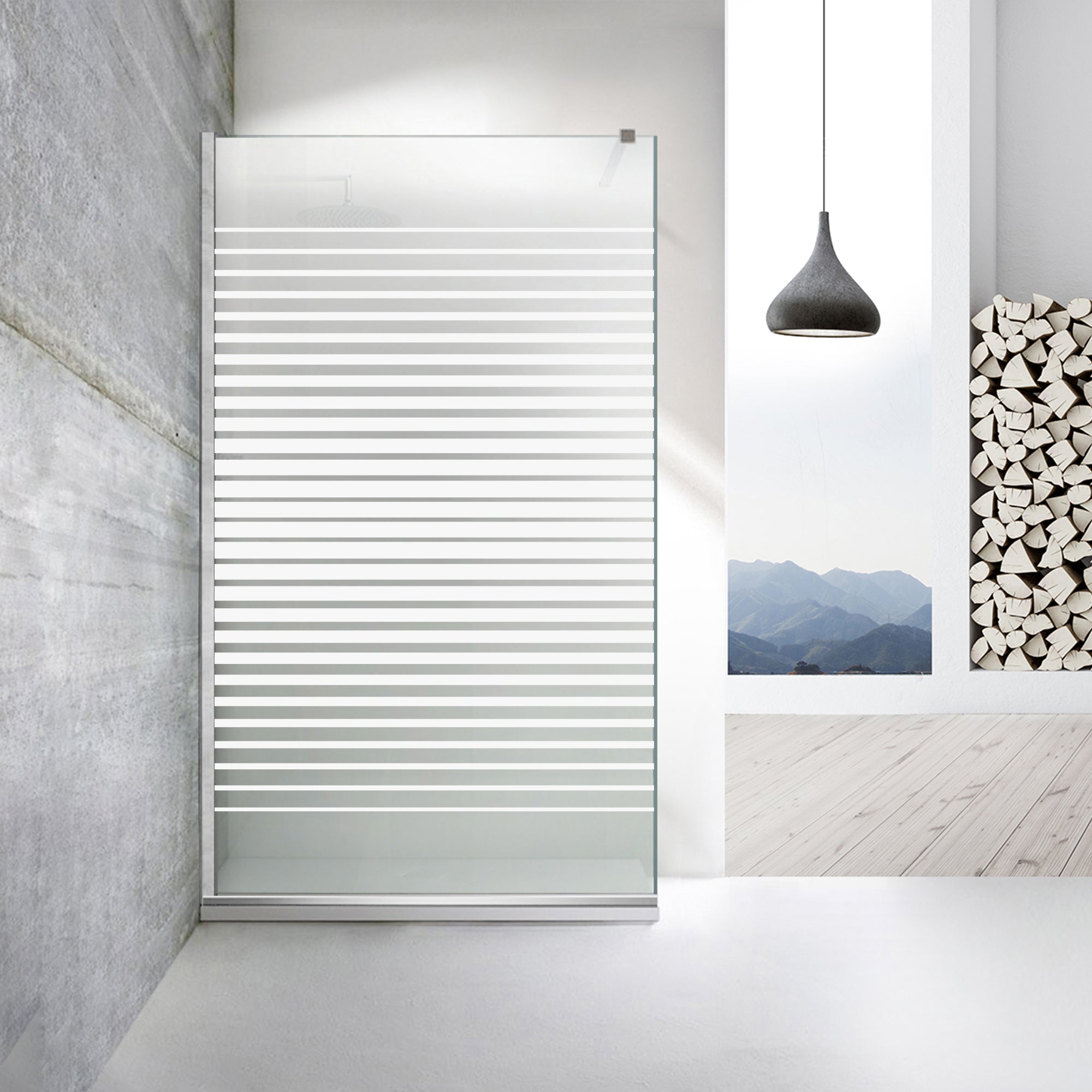 Zuhanyfal Walk-in, Zuhanyfal Rozsdamentes acél, #Matt #Matt