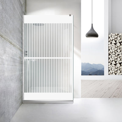 Zuhanyfal Walk-in, Zuhanyfal Rozsdamentes acél, #Átlátszó #Víztiszta