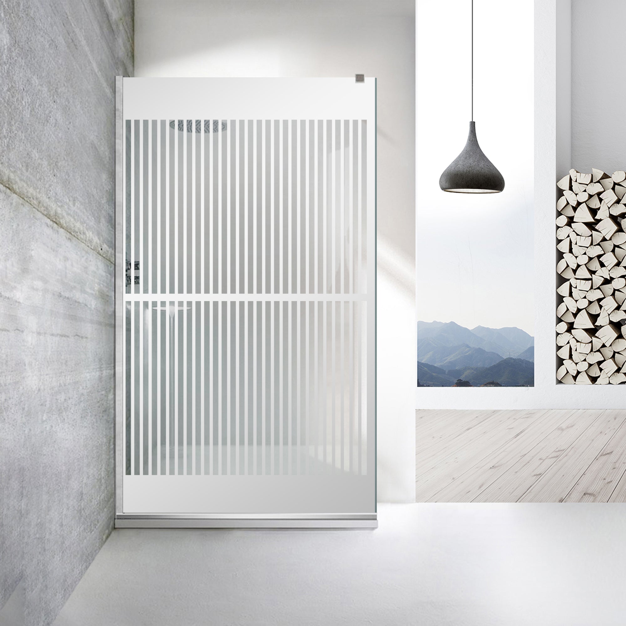 Zuhanyfal Walk-in, Zuhanyfal Rozsdamentes acél, #Átlátszó #Víztiszta