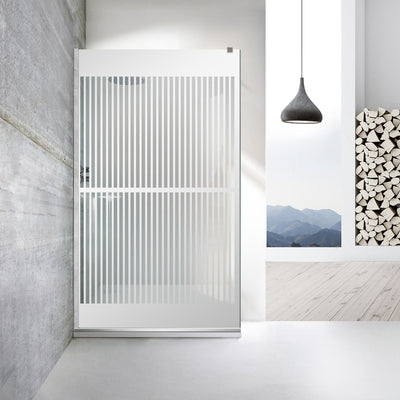 Zuhanyfal Walk-in, Zuhanyfal Rozsdamentes acél, #Átlátszó #Víztiszta