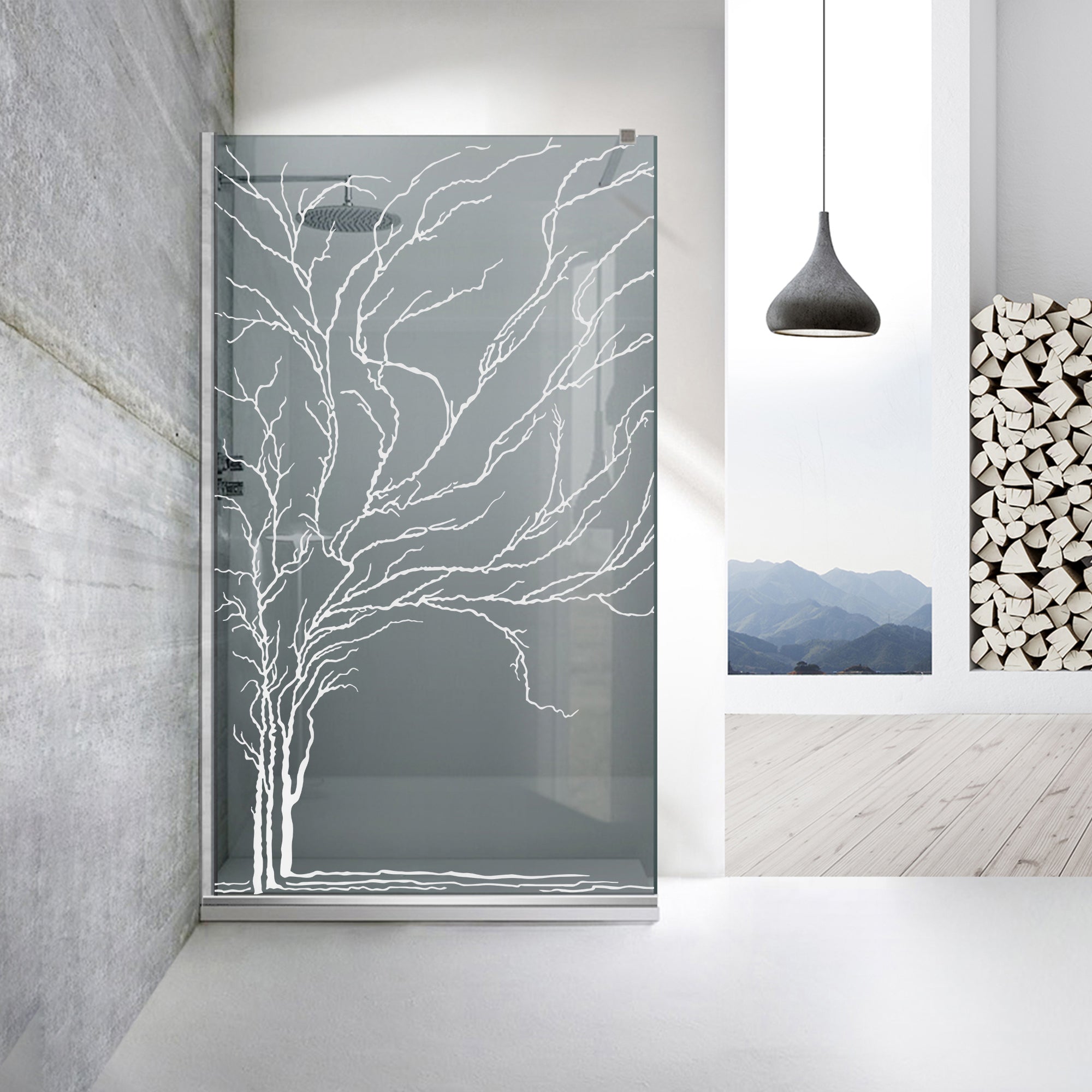 Zuhanyfal Walk-in, Zuhanyfal Rozsdamentes acél, #Szürke #Szürke