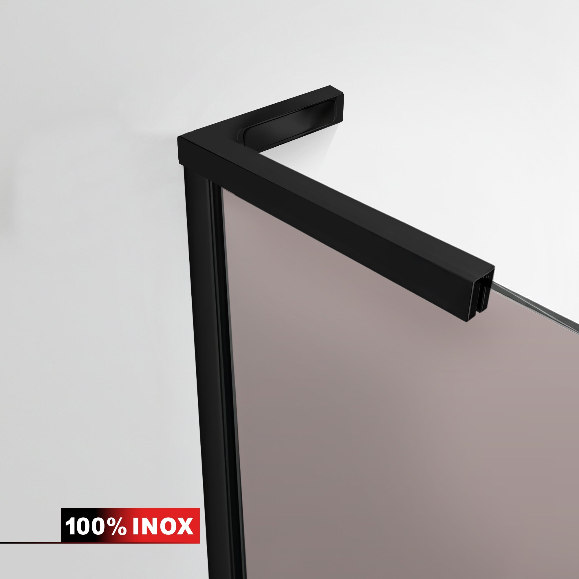 Paravan dus Walk-in, Perete dus Inox, #Bronz #Bronz